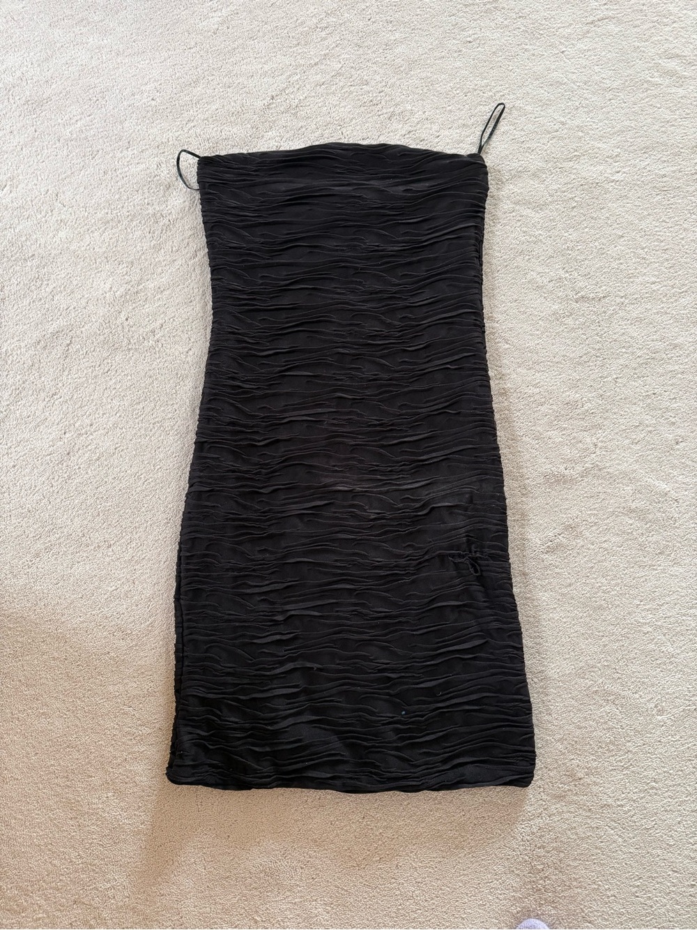 Zara collection - Evening Black Ruched Slip Dress - Women